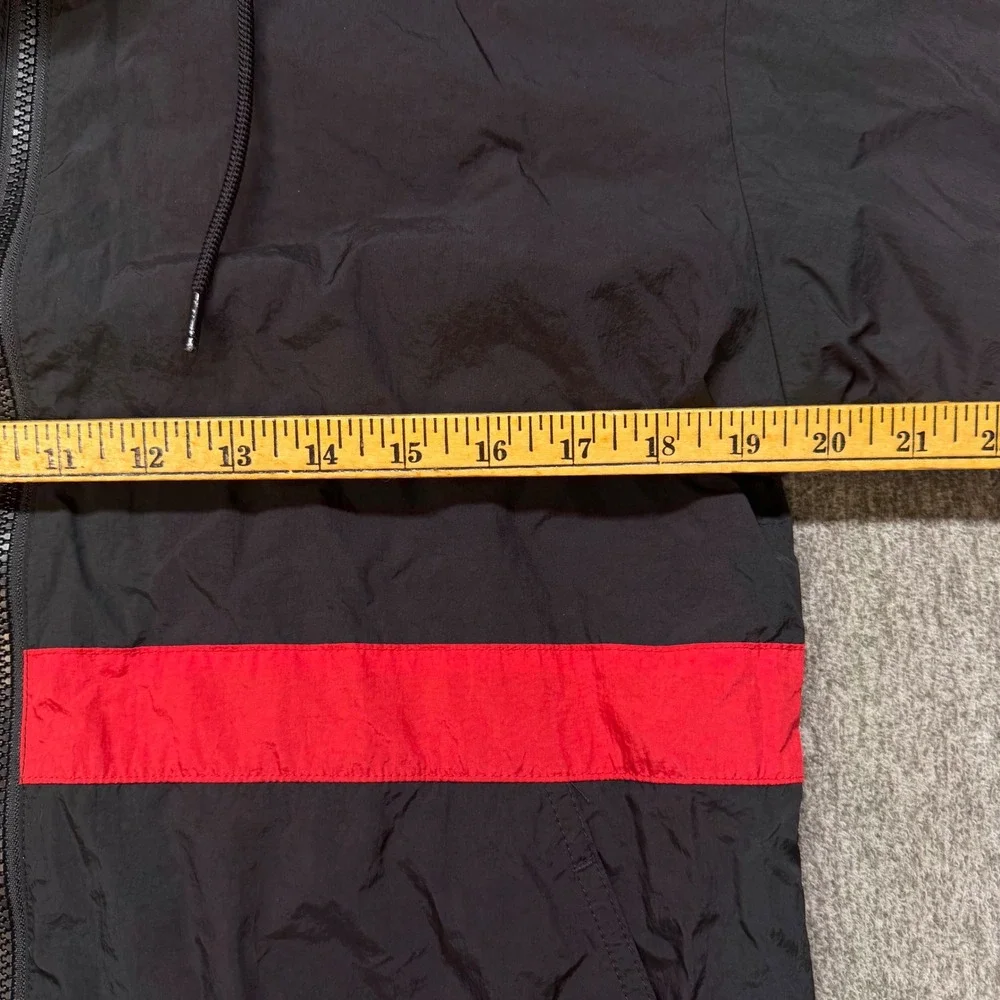 Jordan Jumpman Windbreaker Hooded Jacket Black Red AQ2683-010 Mens Small